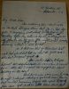 Letter from Joe to Mam - page 1 of 2 - undated - c1950s