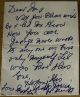 Note from Mother to Mary Anne - page 1 of 1 - Abt. 1956