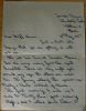 Letter from a young patient to staff nurse - page 1 of 6 - 8 May 1957